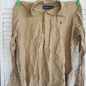 Long sleeve polo button down